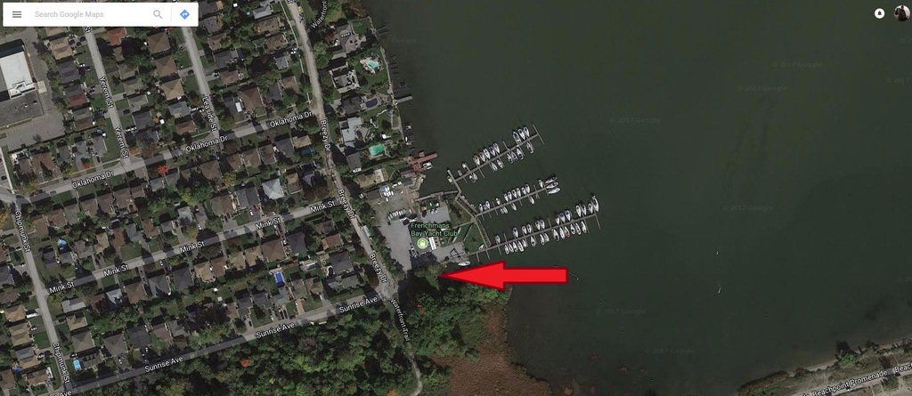 Map of where you can put in a kayak if you're Matthew Randall fishing Frenchman's Bay